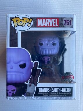 Funko Pop! Marvel Thanos Bobble-Head - Purple & Black